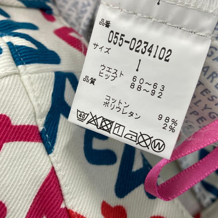 PEARLY GATES パーリーゲイツ ストレッチスカート マルチカラー ロゴ総