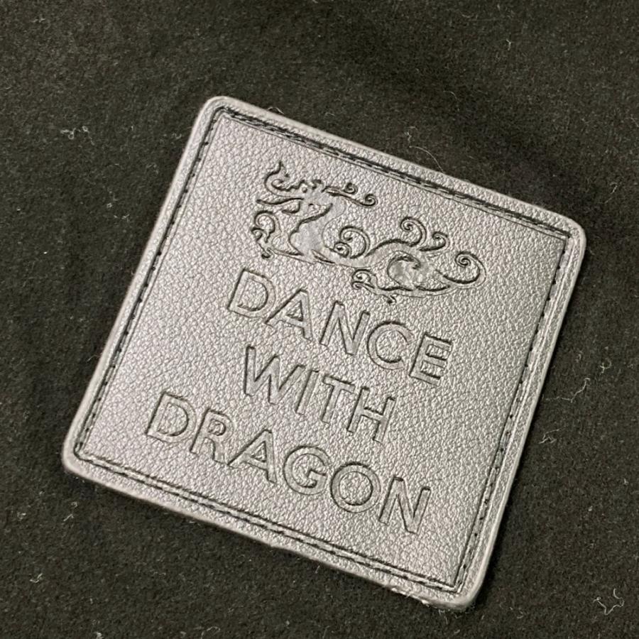 サイズ：4 DANCE WITH DRAGON ダンスウィズドラゴン  長袖ハーフジップTシャツ  ブラック系 [240101450969] ゴルフウェア メンズ ストスト DANCE WITH DRAGON ダンスウィズドラゴン 長袖ハーフジップTシャツ