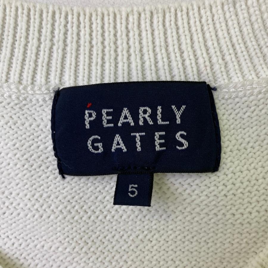 PEARLY GATES パーリーゲイツ ニットセーター ホワイト系 5 ゴルフ