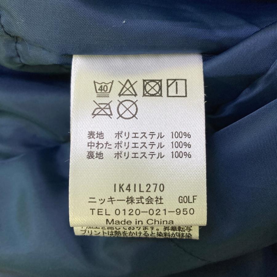 FILA GOLF フィラゴルフ 中綿 ジップジャケット チェック柄 レッド系