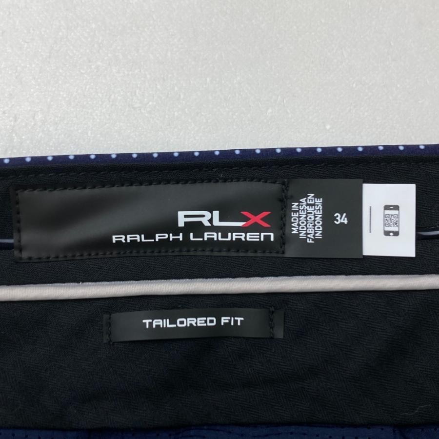 RLX ラルフローレン ストレッチハーフパンツ ドット柄 ネイビー系 34