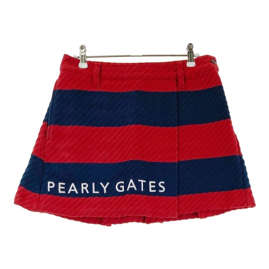 PEARLY GATES（パーリーゲイツ） スカート ボーダー柄 レッド系 0