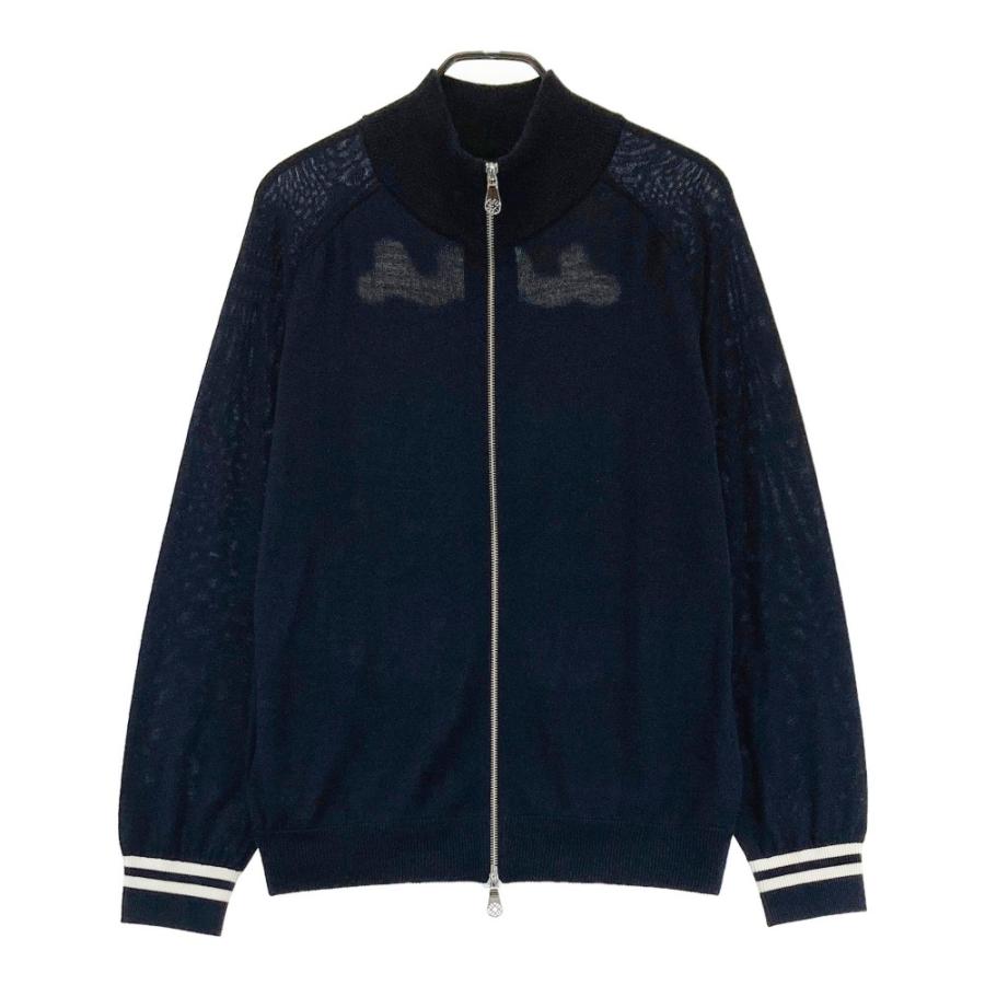 MUTA MARINE ムータマリン ジップ ニットジャケット ネイビー系 XL