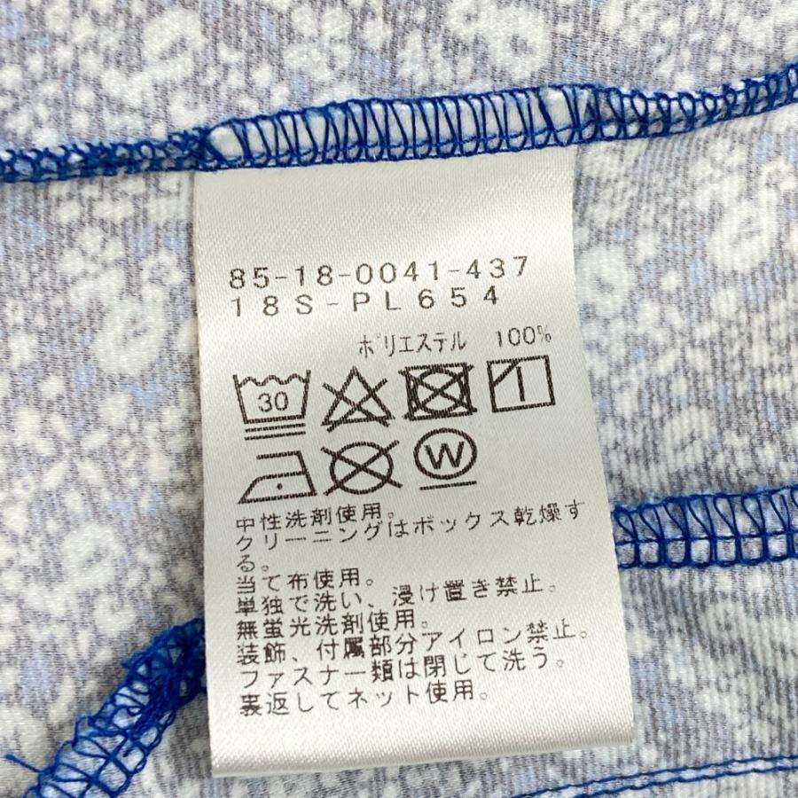 BEAMS GOLF ビームスゴルフ ジップジャケット 花 総柄 ブルー系 L