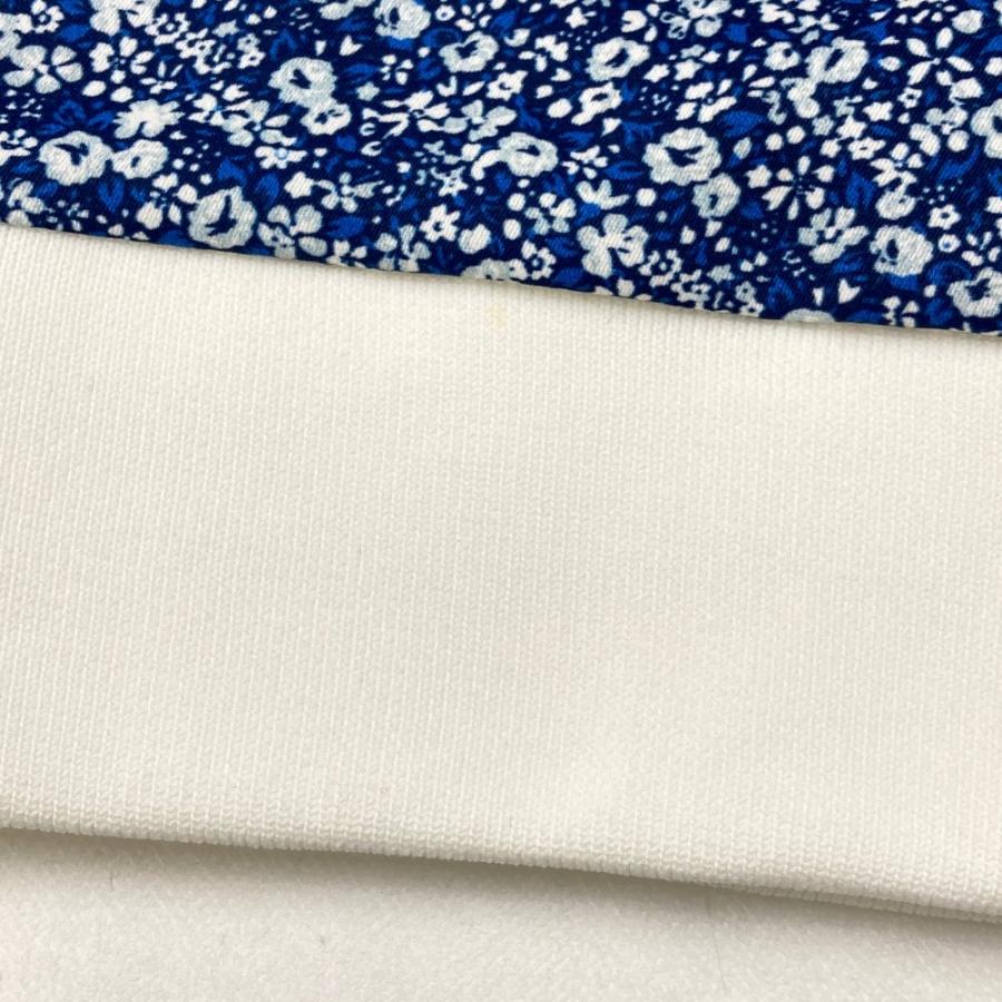 BEAMS GOLF ビームスゴルフ ジップジャケット 花 総柄 ブルー系 L