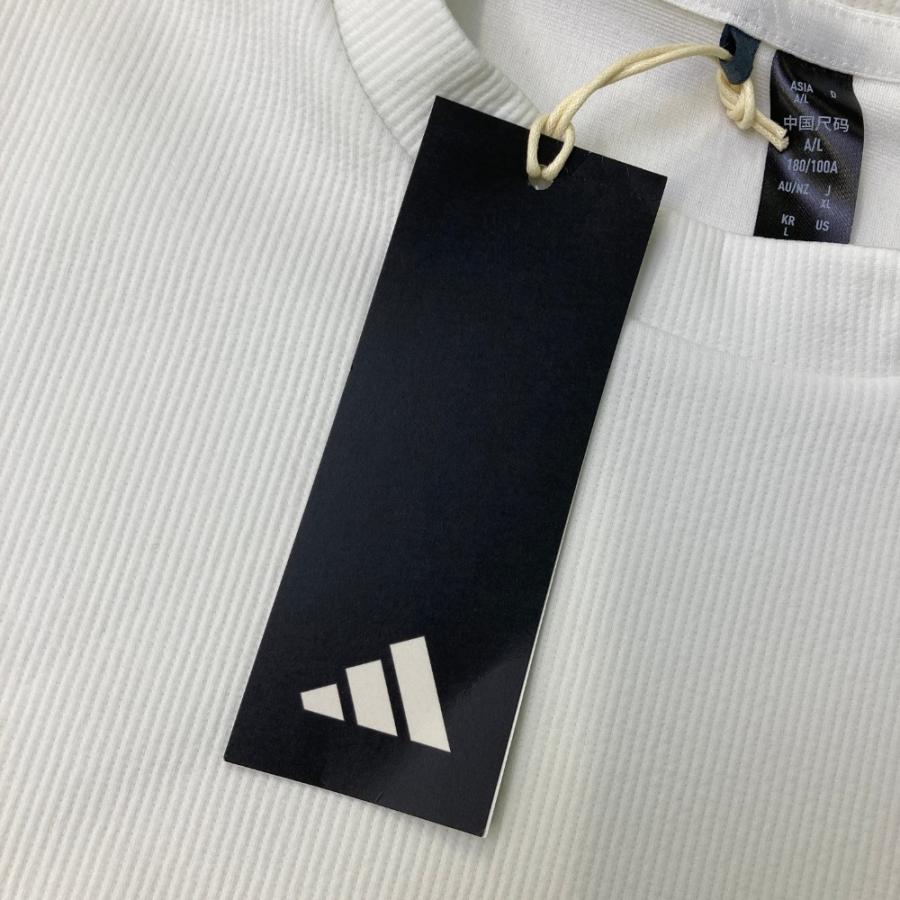 サイズ：XL ADIDAS GOLF アディダスゴルフ IQ2971/2024年モデル モックネック 半袖Tシャツ  ホワイト系 [240101451932] ゴルフウェア メンズ ストスト 新品】ADIDAS GOLF アディダスゴルフ IQ2971/2024年モデル
