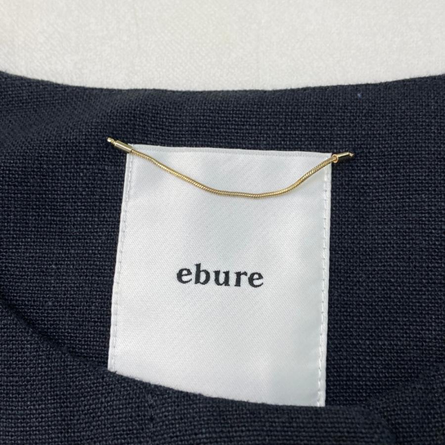 ebure ロングジレ　36 ebure エブール ロングジレベスト ネイビー系 36 レディース