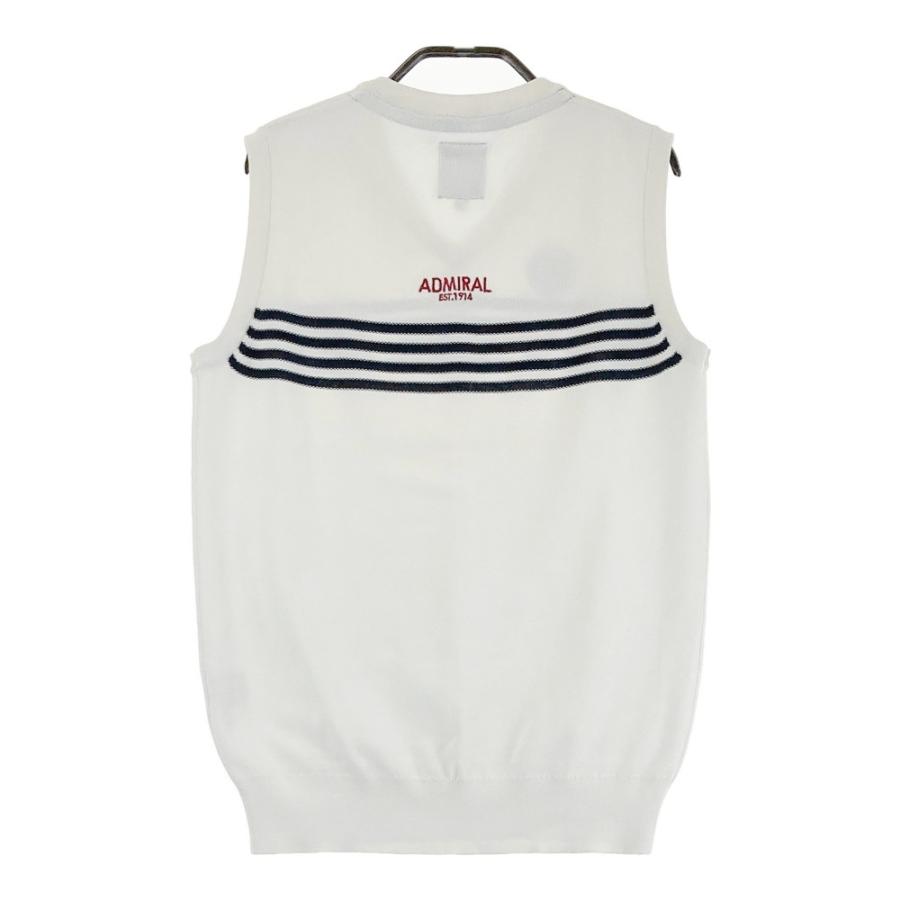 ADMIRAL アドミラル ニットベスト ホワイト系 M ゴルフウェア