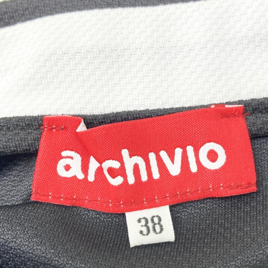 ARCHIVIO アルチビオ 半袖ポロシャツ ブラック系 38 ゴルフウェア