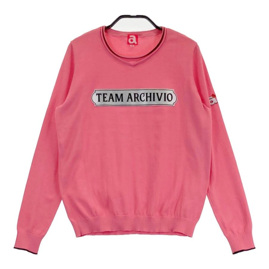 アルチビオ　ゴルフ　セーター　ニット（36） ARCHIVIO アルチビオ ニットセーター ピンク系 36 ゴルフウェア