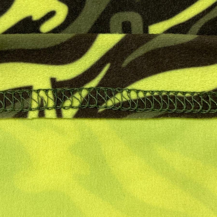 サイズ：1 WAAC ワック  フード付Tシャツ 総柄 グリーン系 [240101452431] ゴルフウェア レディース ストスト WAAC ワック フード付Tシャツ 総柄 グリーン系 1 ゴルフウェア