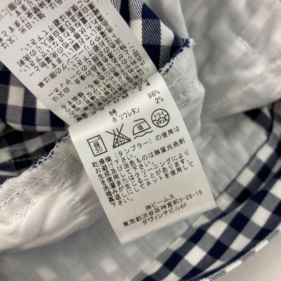 BEAMS GOLF（ビームス ゴルフ） ストレッチパンツ チェック柄 ネイビー
