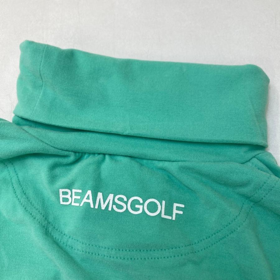 サイズ：M BEAMS GOLF ビームスゴルフ  タートルネック 長袖Tシャツ  グリーン系 [240101452639] ゴルフウェア メンズ ストスト 新品】BEAMS GOLF ビームスゴルフ タートルネック 長袖Tシャツ