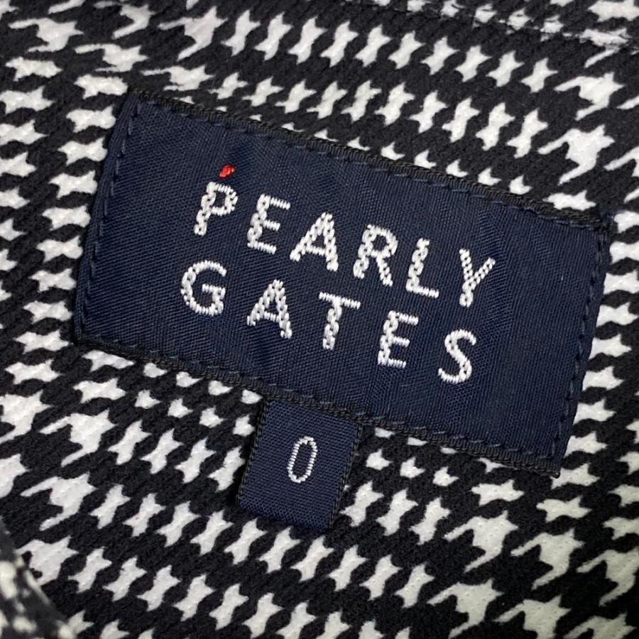 PEARLY GATES（パーリーゲイツ） 長袖ポロシャツ チェック柄 ブラック