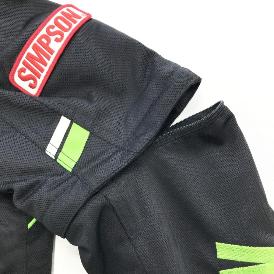 SIMPSON シンプソン SJ-8117 メッシュ ジャケット ブラック系 L バイク
