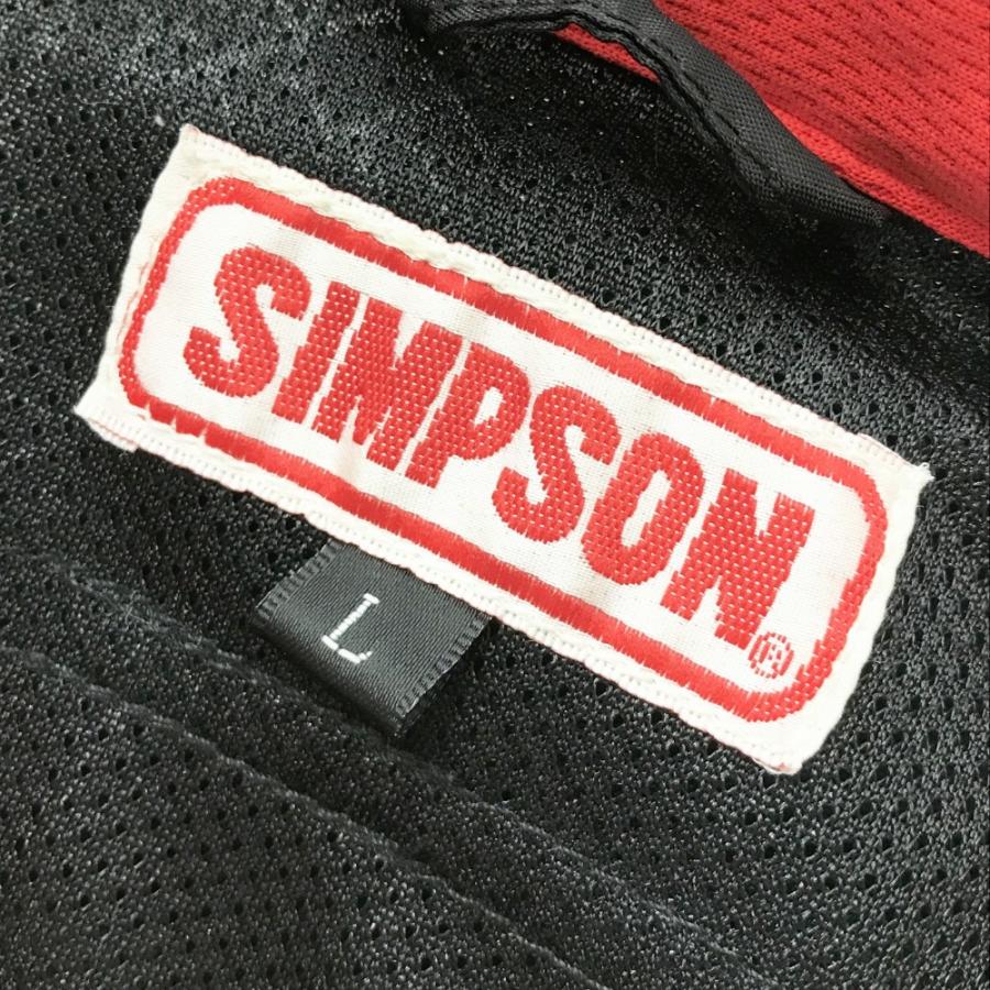 SIMPSON シンプソン SJ-8117 メッシュ ジャケット ブラック系 L バイク