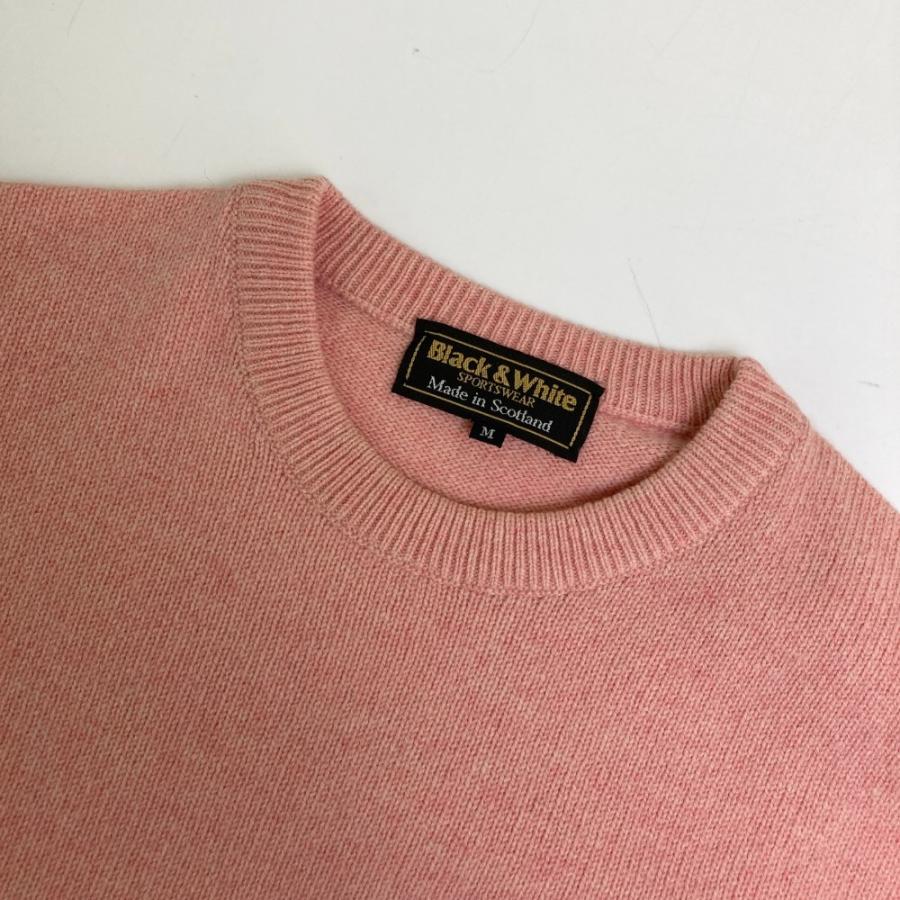 BLACK&WHITE ブラックアンドホワイト ニットセーター ピンク系 M