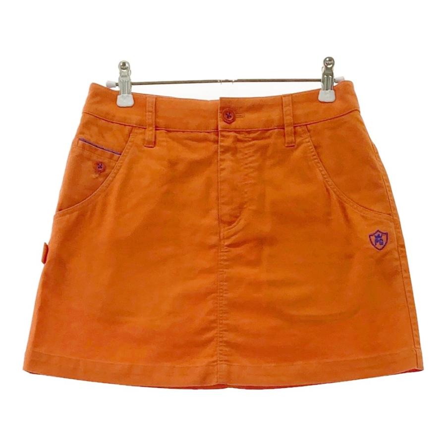 PEARLY GATES パーリーゲイツ　総柄　スカート　0サイズ オレンジ S 新品定価30800円 入手困難完売品 人気 パーリーゲイツ 総柄