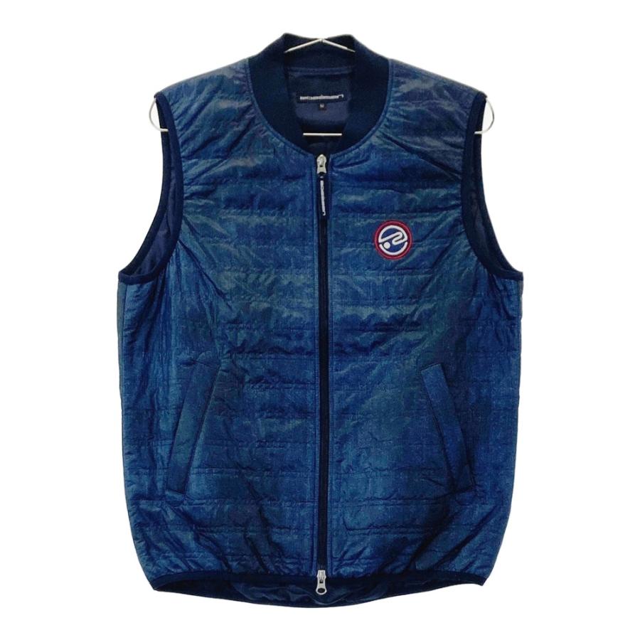 ロサーセン　ゴルフウェア　中綿ベスト【新品・未使用!】 ROSASEN ロサーセン 中綿 ジップベスト ネイビー系 M ゴルフウェア