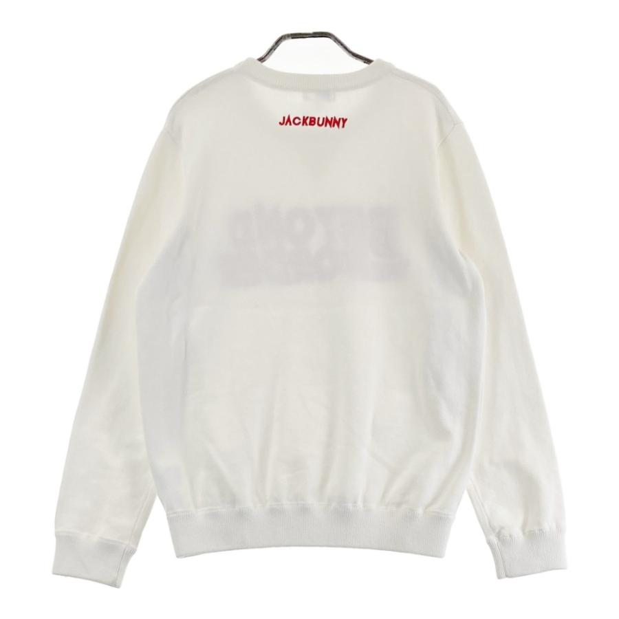 新品■19,800円【ジャックバニー】メンズ　セーター　5/L ゴルフウェア 白 JACK BUNNY ジャックバニー 長袖ニットセーター ホワイト系 5 ゴルフ