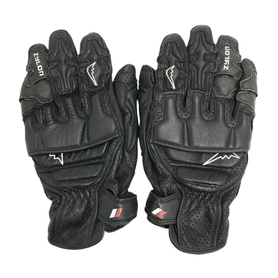KUSHITANI K-5364 バイクグローブ ブラック/ホワイト