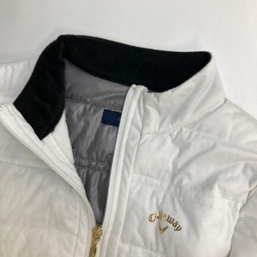 Callaway/キャロウェイ 中綿ジャケット【ホワイト/M】美品！ CALLAWAY キャロウェイ 中綿 ジップジャケット ホワイト系 M