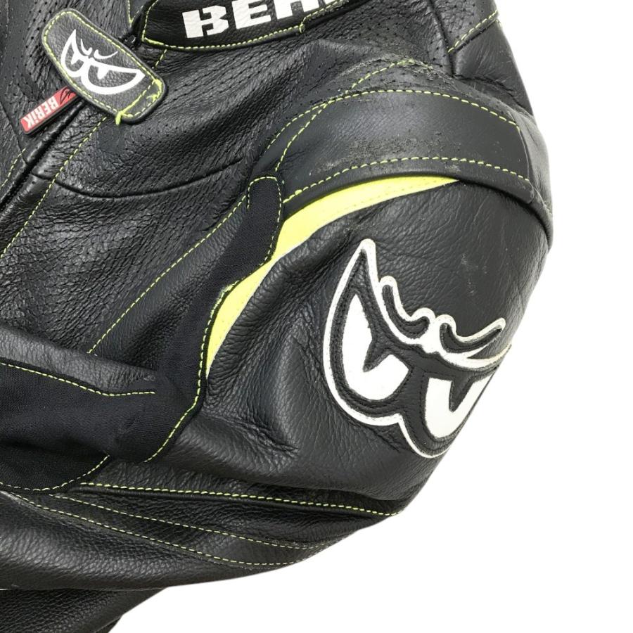 BERIK ベリック MFJ公認 レーシングスーツ ブラック系 S バイクウェア