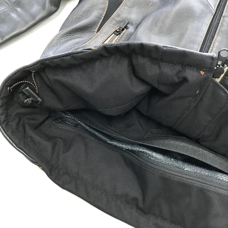 HYOD フード付きレザージャケット ブラック レザージャケット | ラインアップ | HYOD PRODUCTSオフィシャル