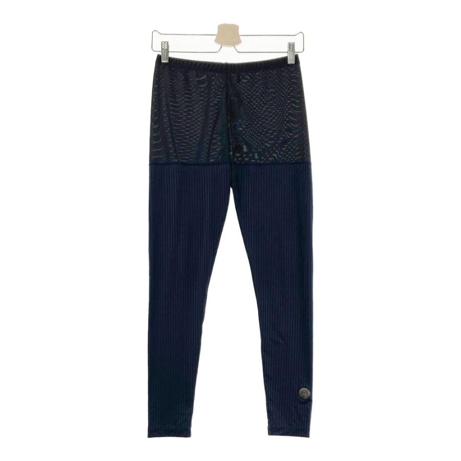 サイズ：L LANVIN SPORT ランバン スポール VLN0216H3 メッシュ切替 レギンスパンツ ストライプ柄 ネイビー系 [240101454594] ゴルフウェア レディース ストスト LANVIN SPORT（ランバンスポール） ランバン スポール VLN0216H3