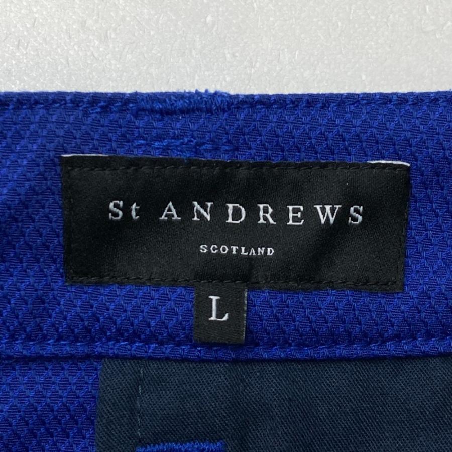新品　stANDREWS ゴルフウェア　韓国　プリーツスカート ライトブルー ST ANDREWS セントアンドリュース 2022年 プリーツスカート ブルー系 L