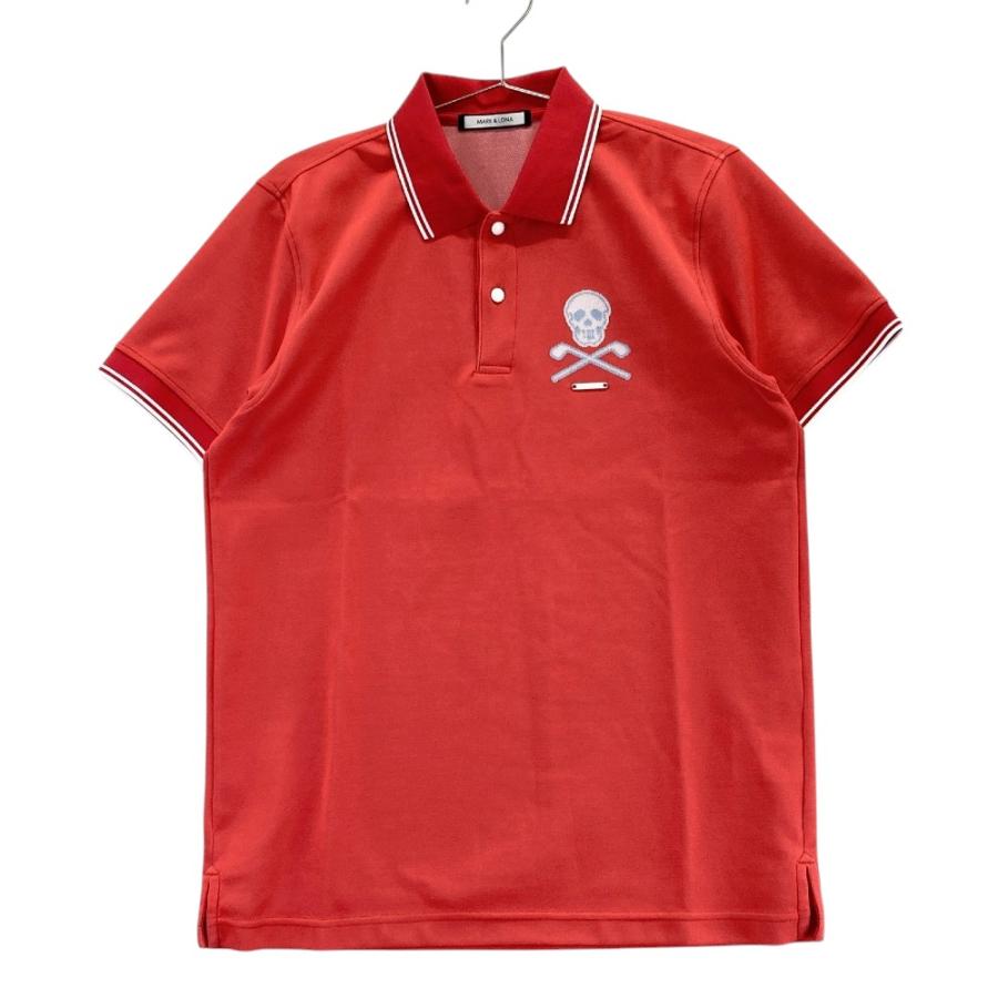 MARK&LONA マークアンドロナ 半袖ポロシャツ 46 レッド ゴルフ MARK&LONA マークアンドロナ 半袖ポロシャツ レッド系 46 ゴルフ