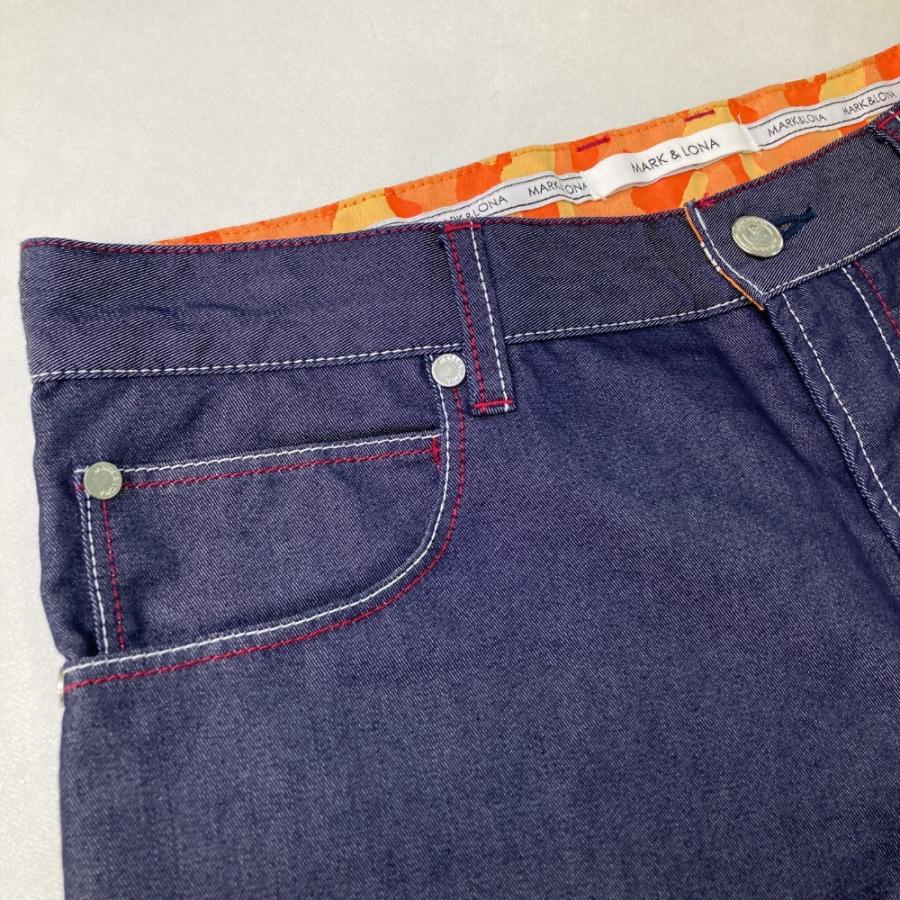 MARK&LONA マークアンドロナ ストレッチデニムパンツ ネイビー系 M