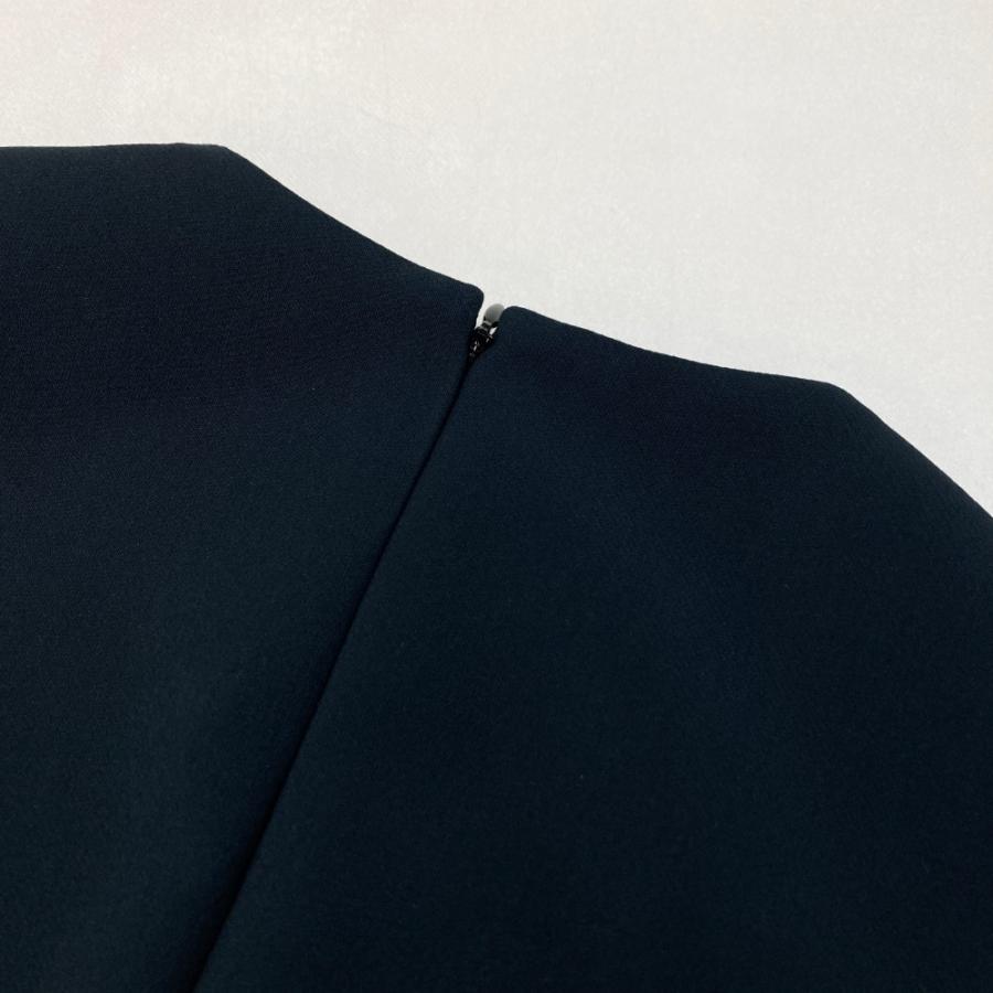 美品 ヨーコチャン スカラップ ワンピース ネイビー 清楚 上品 36 3090050172045175_01_5456.jpeg