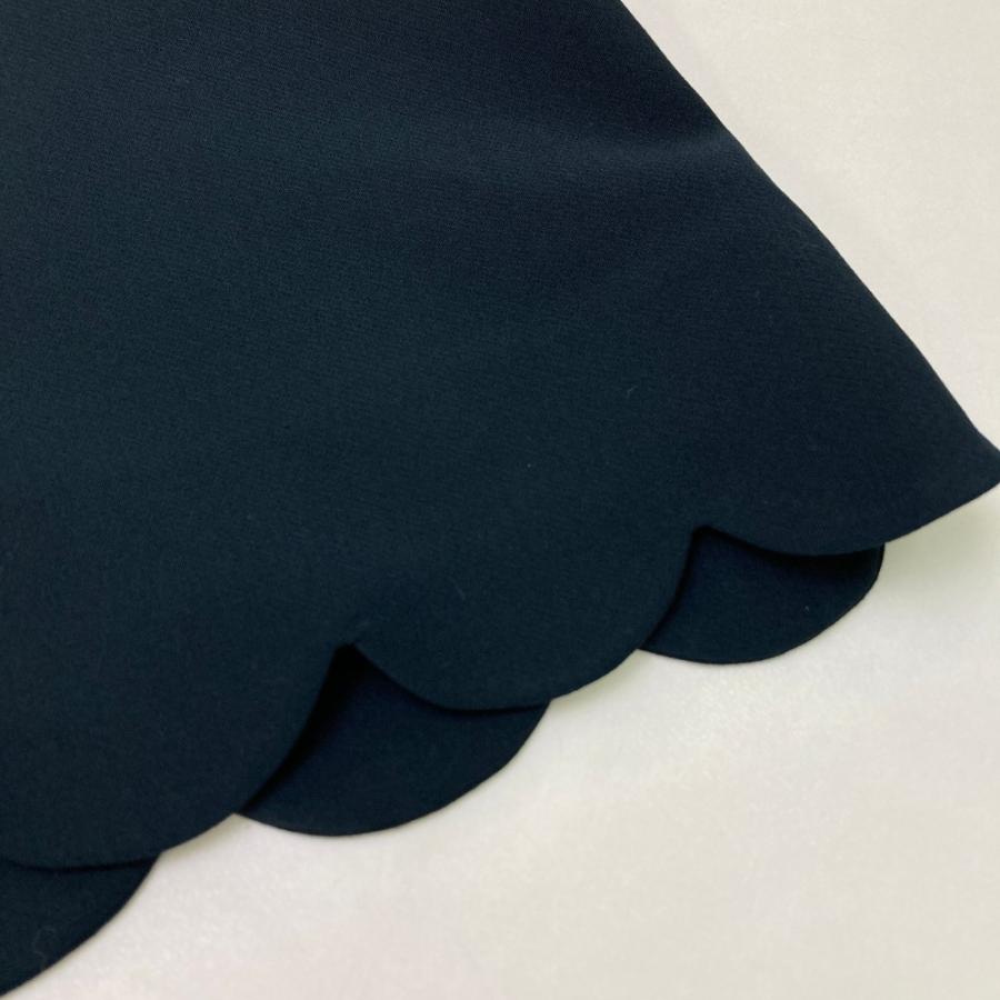 YOKO CHAN ヨーコチャン YCD-318-404 スカラップ 半袖ワンピース