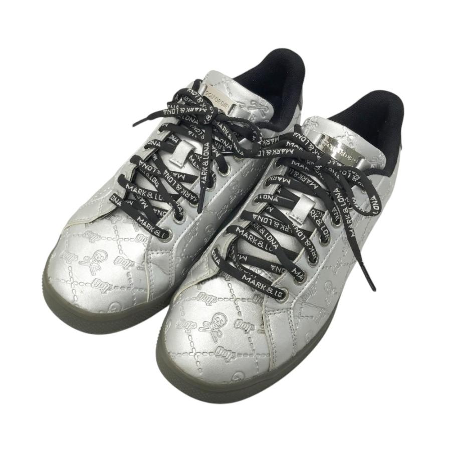 MARK&LONAゴルフシューズ シルバー MARK&LONA マークアンドロナ ゴルフシューズ シルバー系 25 ゴルフ