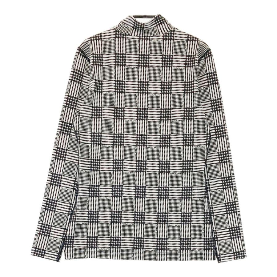 サイズ：0 PEARLY GATES パーリーゲイツ  ハイネック 長袖インナーTシャツ 総柄 ブラック系 [240101455457] ゴルフウェア レディース ストスト PEARLY GATES パーリーゲイツ ハイネック 長袖インナーTシャツ 総柄