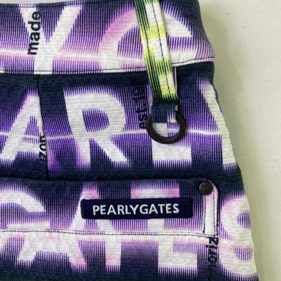 PEARLY GATES（パーリーゲイツ） ストレッチスカート ロゴ柄 パープル