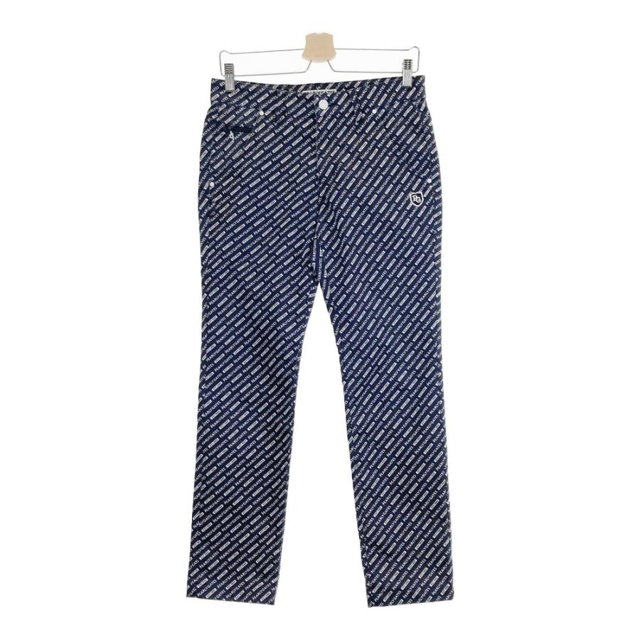 PEARLY GATES★パーリーゲイツ★総柄パンツ★ネイビーホワイト★5★美品 PEARLY GATES パーリーゲイツ パンツ 総柄 ネイビー系 3 ゴルフウェア