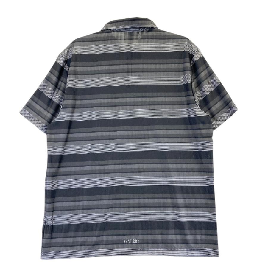サイズ：2XL ADIDAS GOLF アディダスゴルフ IV7200 2024年モデル 半袖ポロシャツ ボーダー柄 グレー系 [240101456150] ゴルフウェア メンズ ストスト 新品】ADIDAS GOLF アディダスゴルフ IV7200 2024年モデル 半袖