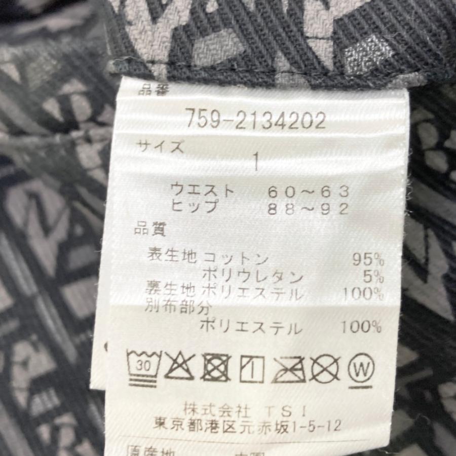 サイズ：1 MASTER BUNNY EDITION マスターバニーエディション  スカート 総柄 ブラック系 [240101456195] ゴルフウェア レディース ストスト MASTER BUNNY EDITION マスターバニーエディション スカート 総柄