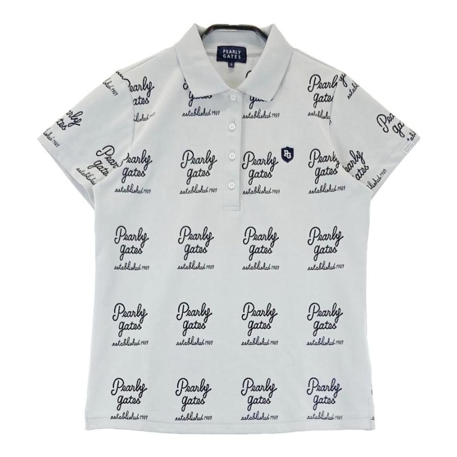 PEARLY GATES パーリーゲイツ 2023年モデル 半袖ポロシャツ ロゴ総柄  