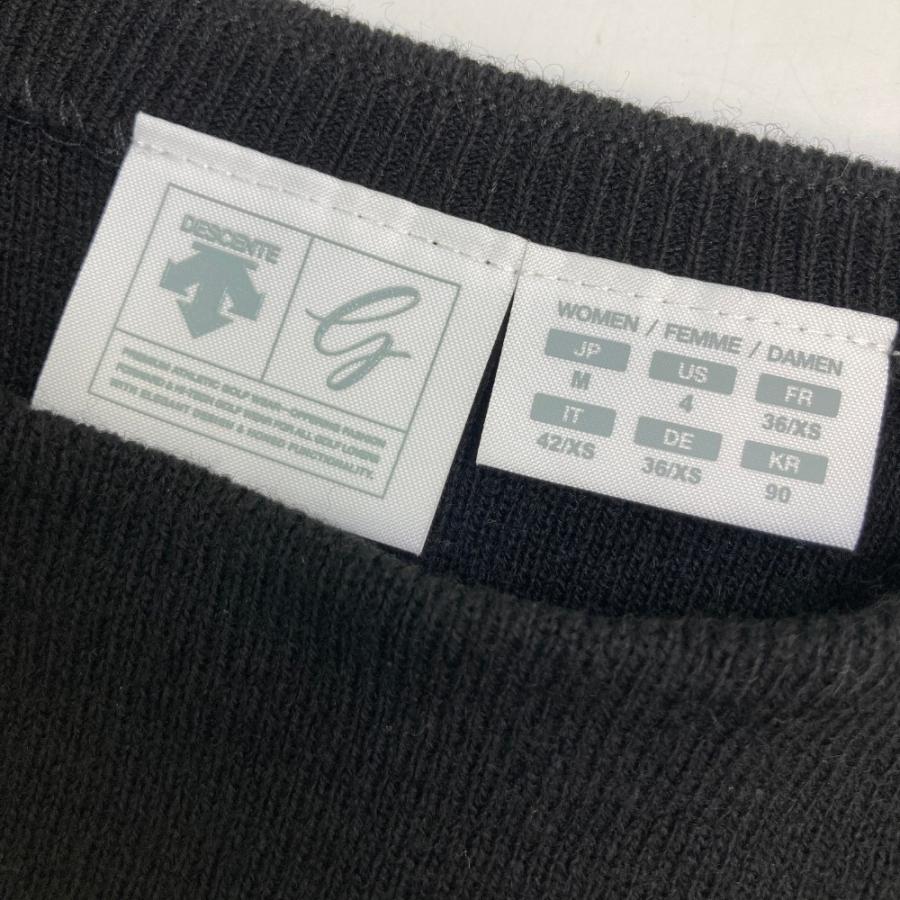 DESCENTE GOLF デサントゴルフ ニットセーター ブラック系 M ゴルフ