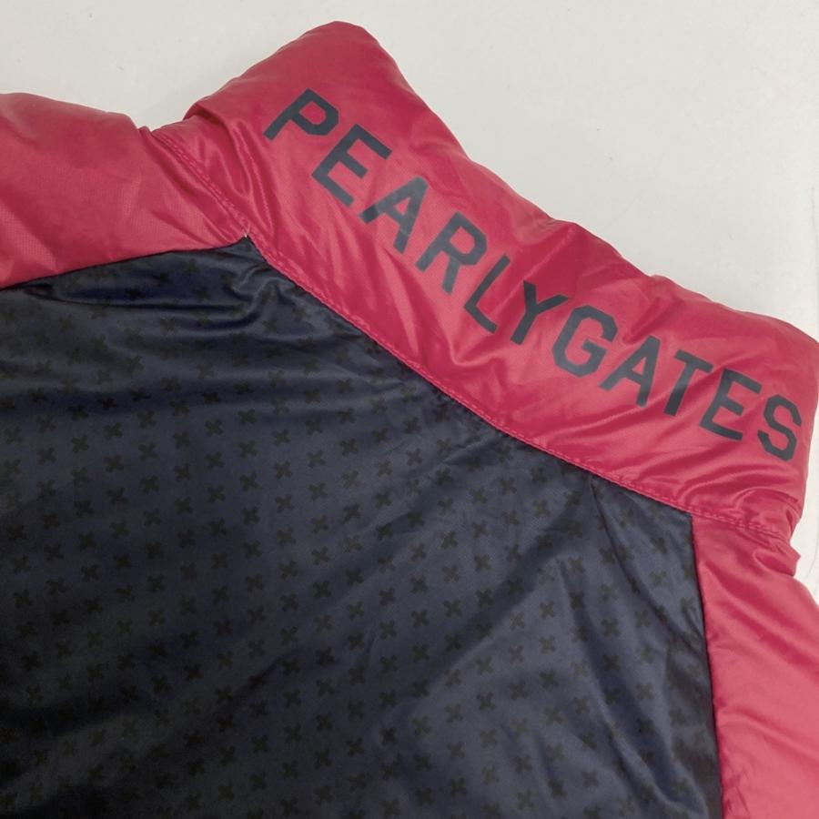 PEARLY GATES パーリーゲイツ ダウン ジップジャケット 総柄 ピンク系