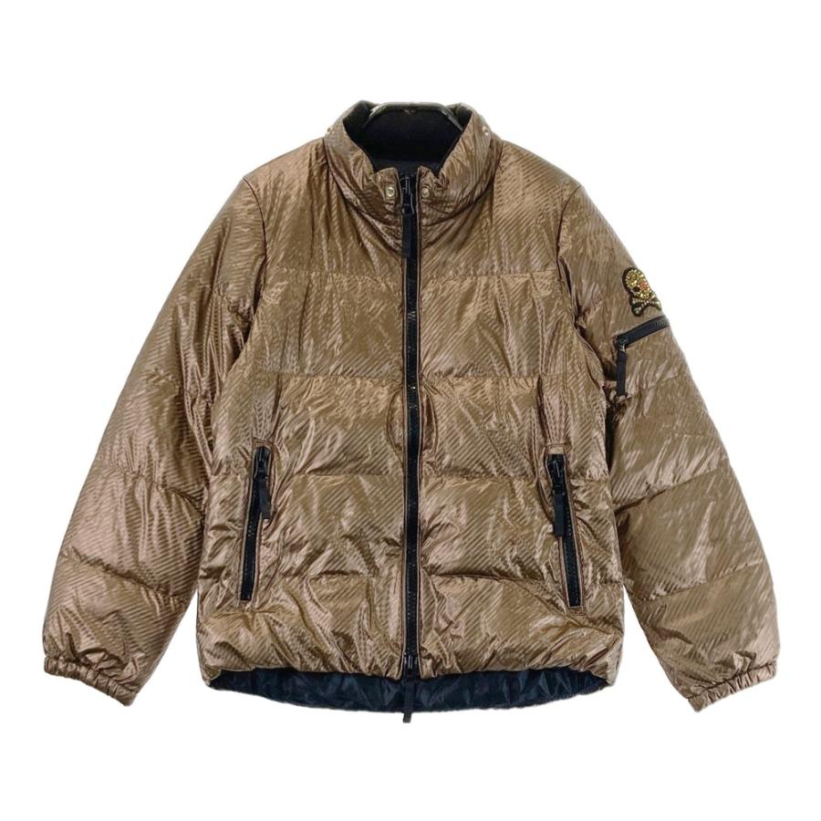 美品　ダンスウィズドラゴン　袖着脱可　2way　ハイブリッド　ダウンジャケット DANCE WITH DRAGON ダンスウィズドラゴン 2WAY ダウンジャケット 総柄