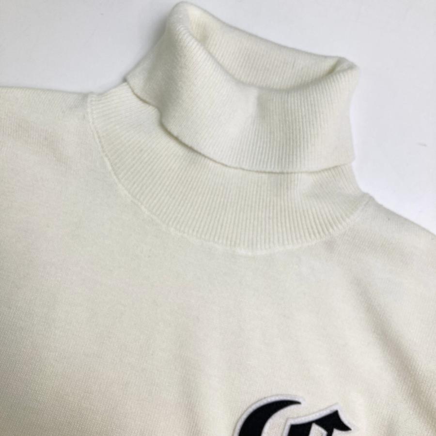 CPG ホワイト セーター サイズ3 CPG GOLF シーピージーゴルフ ニット セーター レディース 3 L ロゴ