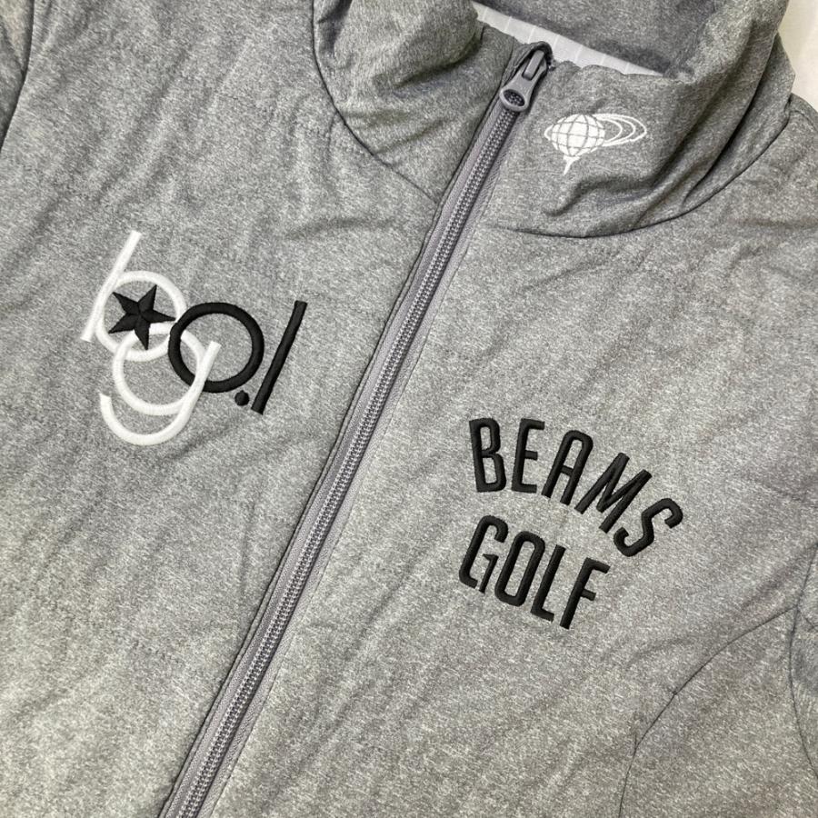 BEAMS GOLF ビームスゴルフ 蓄熱 中綿 半袖ジャケット BEAMS GOLF ビームスゴルフ 蓄熱 中綿 半袖ジップジャケット グレー系