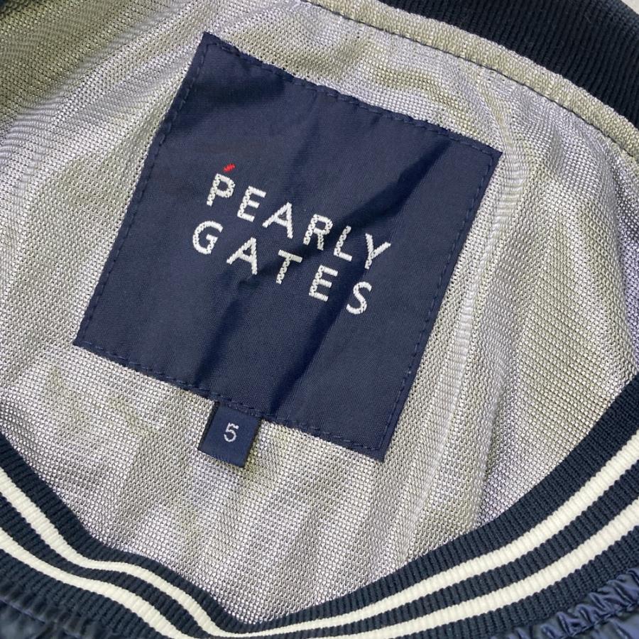 パーリーゲイツ　蓄熱スニード　ゴルフウェア　ナイロンジャケット　ネイビー　5 PEARLY GATES パーリーゲイツ 蓄熱 ナイロンブルゾン スニード