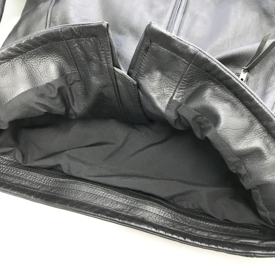 カドヤ（KADOYA） レザージャケット シングルライダース ブラック系 L