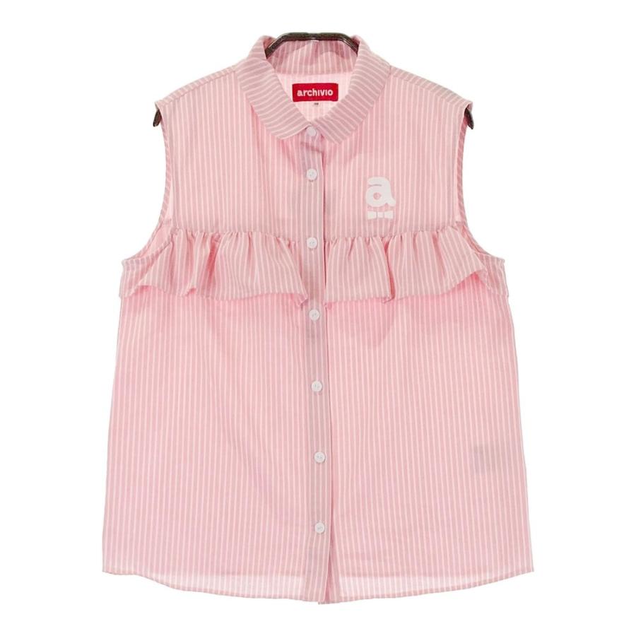 アルチビオ　ノースリーブ　ストライプ 楽天市場】アルチビオ ストライプフリルスリーブカットソー ゴルフ