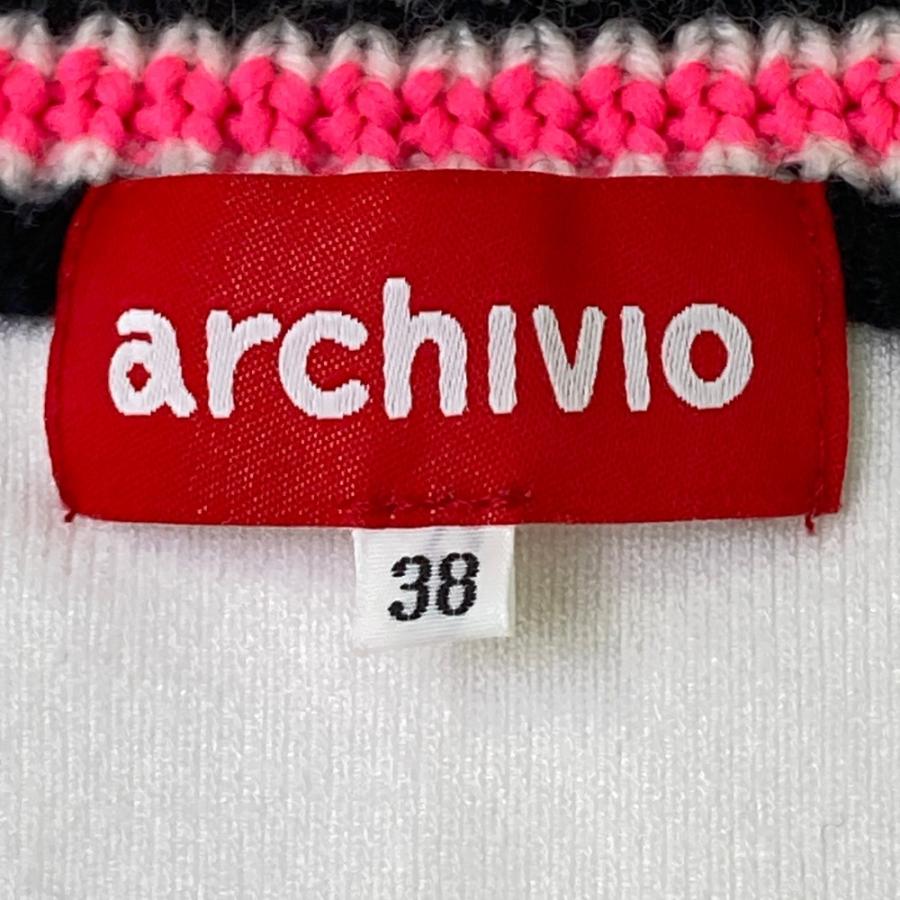 archivio（アルチビオ） Vネック ニットベスト パール ホワイト系 38
